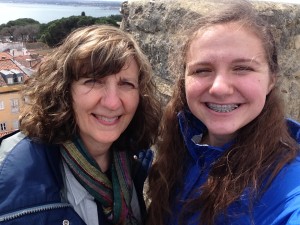 Mom and me at the castle